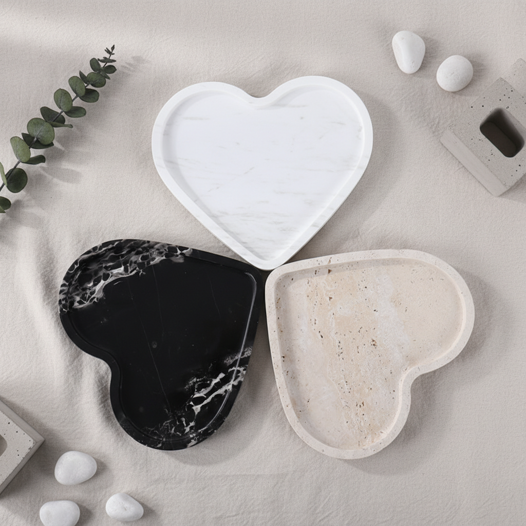 Heartstone Marble Tray