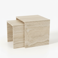 Table 2 V2 (2) - Alba Natuursteen Bijzettafels – Set van 2 | Portugees Design